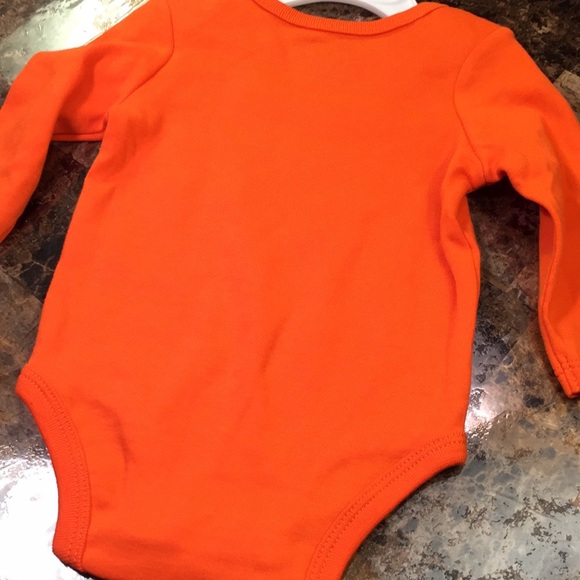 NEW baby pumpkin costume onesie Halloween 3-6 mos. - Picture 5 of 12